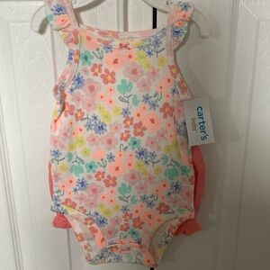Carter’s 2-piece floral onesie and short set